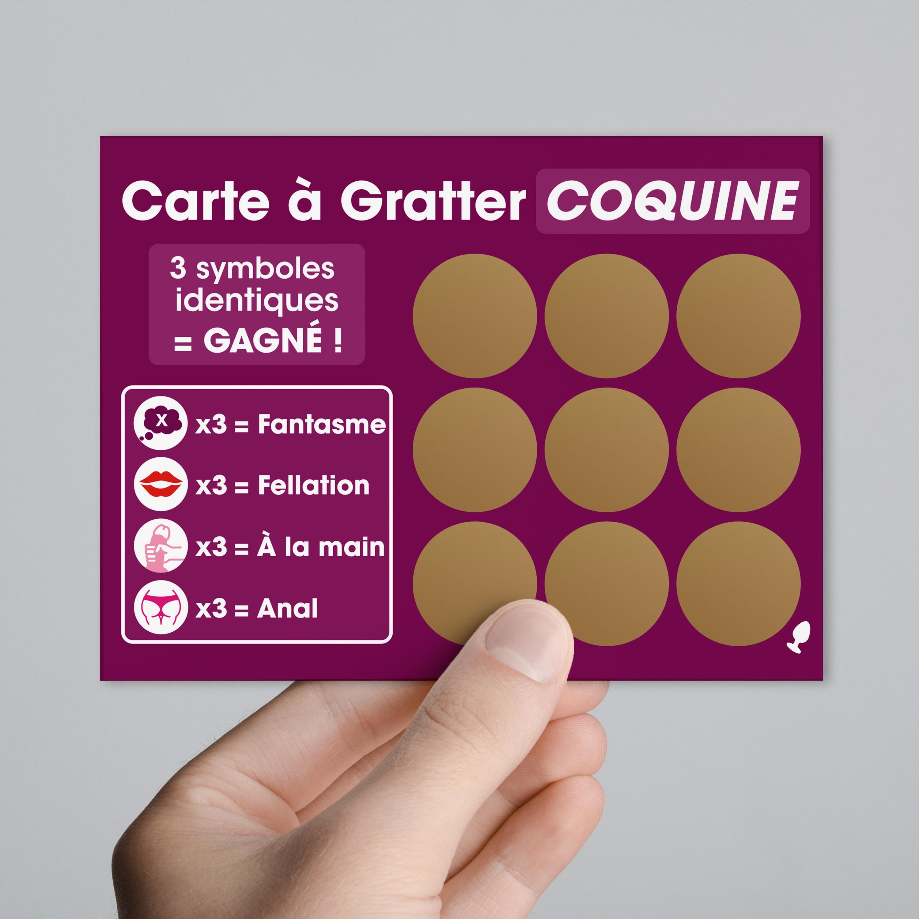 Carte à Gratter Coquine Pour Couples - Jeu Humoristique Avec 9 Surprises, Cadeau Amusant