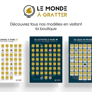 Affiche à Gratter Couple A3 - 52 Activités Romantiques - Cadeau Idéal Pour Amoureux