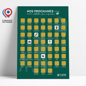 Rubbelposter – Familienaktivitäten – Originelles Geschenk – A3