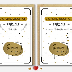Demande de témoin pack 2 Cartes à gratter + enveloppes