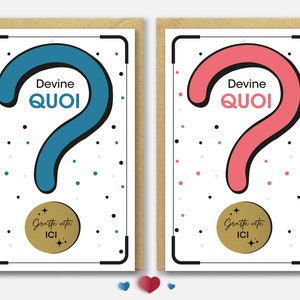 Annonce tonton tata pack 2 Cartes à gratter + enveloppes - Annonce grossesse