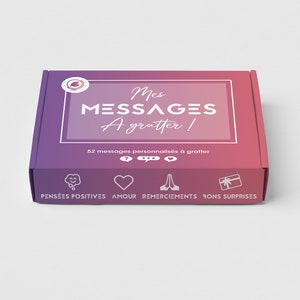 Box of customizable scratch-off messages 52 personalized messages to offer Ideal for daily surprises and special occasions image 8