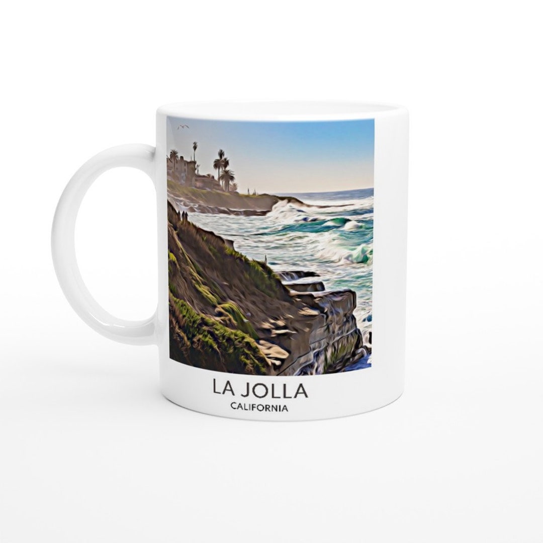 La Jolla Mug, Moving to La Jolla, Coffee Mug, La Jolla Gifts, Moving Away Gifts, La Jolla Travel