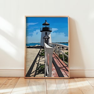 Nantucket Art Print, Nantucket Wall Art, Watercolor Art Painting, Nantucket Gift, Nantucket Poster, Travel Poster Print, Nantucket Artwork