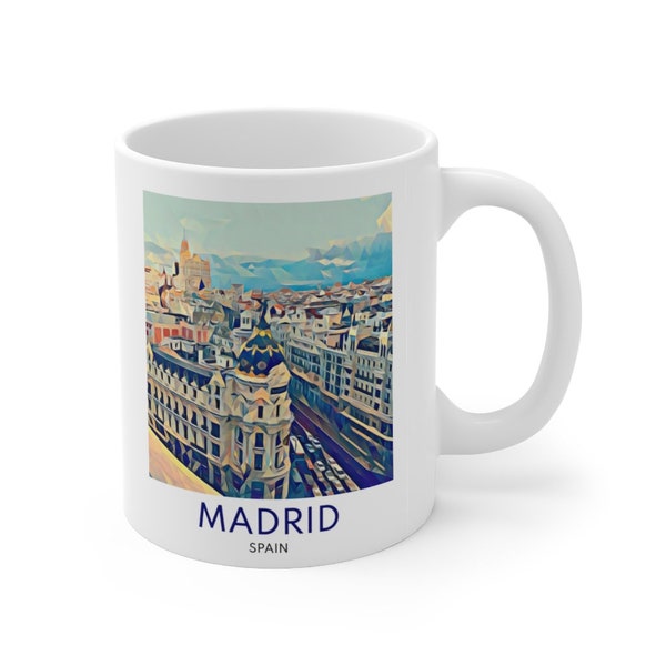 Madrid Gifts, Madrid Mug, Spain Gift, Spain Mug, Coffee Mug, Madrid Souvenir, Moving To Madrid, Going Away Gift, Moving Gifts