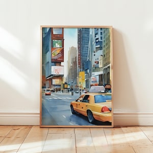 Manhattan Art Print, Manhattan Wall Art, Watercolor Art Painting, Manhattan Gift, Manhattan Poster, Travel Poster Print, Manhattan Artwork