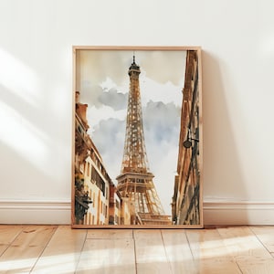 Paris Art Print, Paris Wall Art, Watercolor Art Painting, Paris Gift, Paris Poster, Travel Poster Print, Paris Artwork