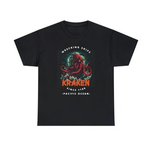 Kraken Black T-Shirt Custom