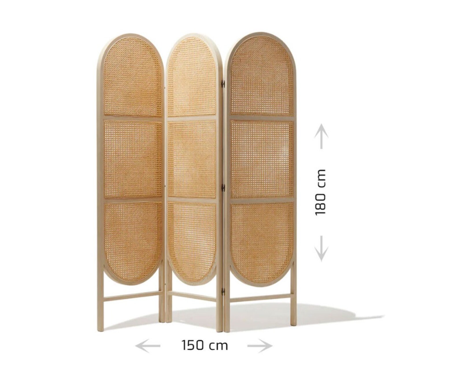 Panel Room Divider Rattan Room Divider Oak Wood Room Etsy