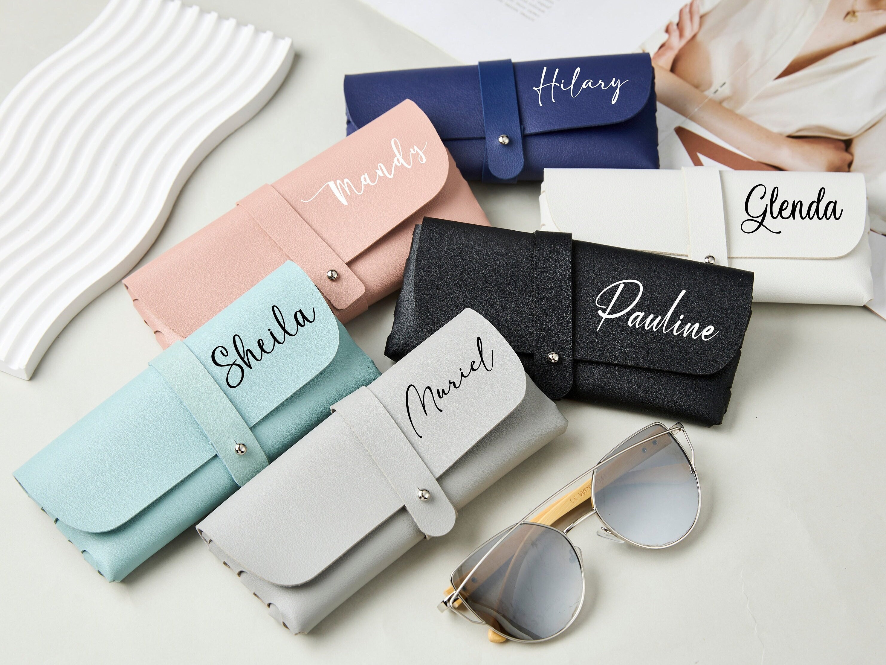 Sunny Day Monogrammed Eye Glass Cases – ITH