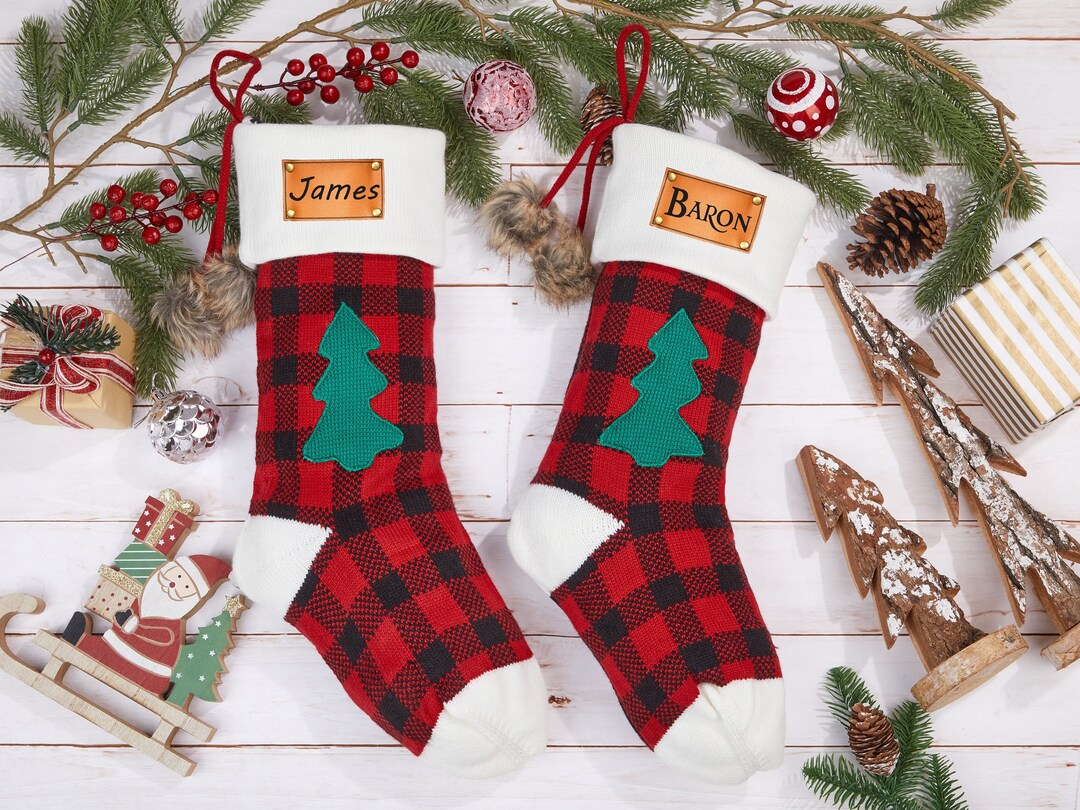 Custom Christmas Stocking2023 Family Knitted Christmas Etsy