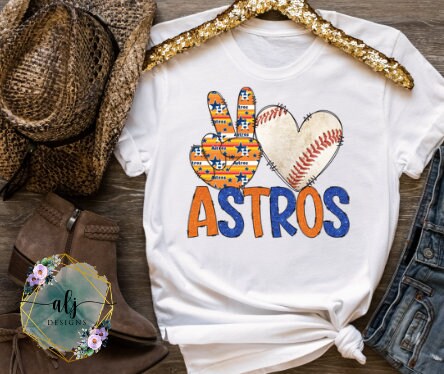 Peace Love Astros Glitter T-shirt, Astros Fan Gift For Her, Houston Astros  Baseball Tee Shirt - Olashirt