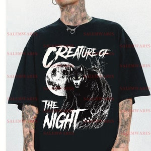 Werewolf shirt | Creature of the Night | Fantasy | Dark Clothing | Alt Clothing | Monster | Grunge | Horror | Goth shirt | Oversized shirt