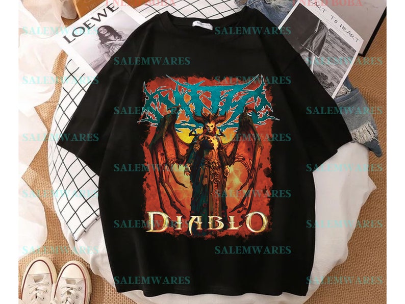 Diablo 4, Lilith Diablo 4, Diablo 4 Shirt, Game Shirt, Diablo Iv Shirt ...