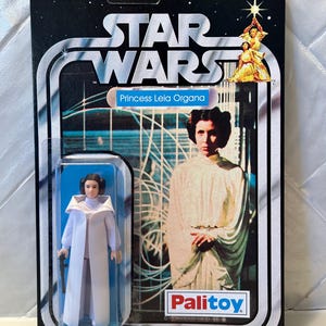 Custom Star Wars First 12 Retro Collection Prinzessin Leia Organa auf Reproduktion 12-Rückseite Kenner Karte