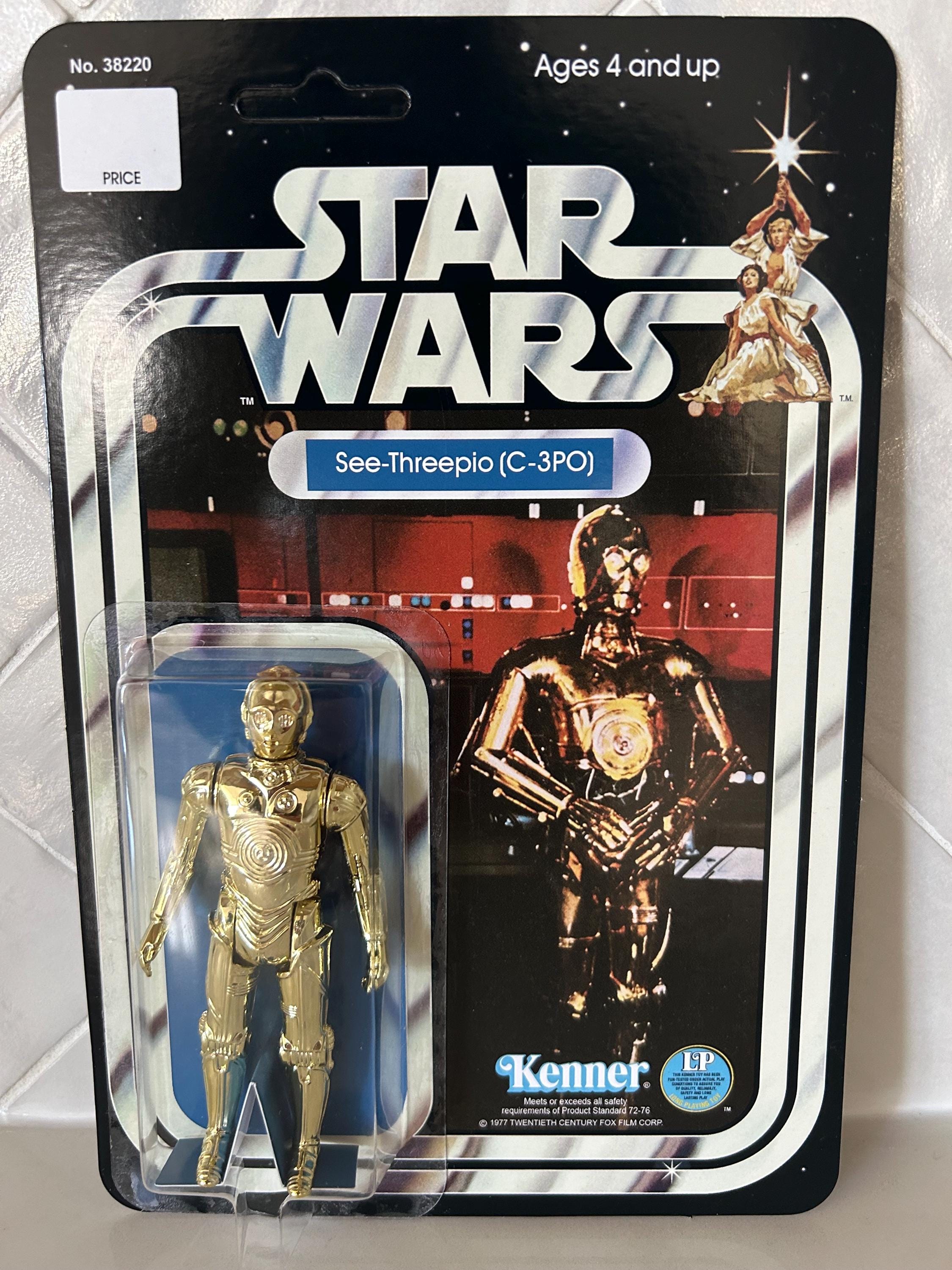 Custom Star Wars First 12 Retro Collection C-3PO on Reproduction 