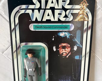 Star Wars First 12 Retro Collection - Comandante do Esquadrão da Morte em figura de ação Kenner de 12 polegadas, personalizada.