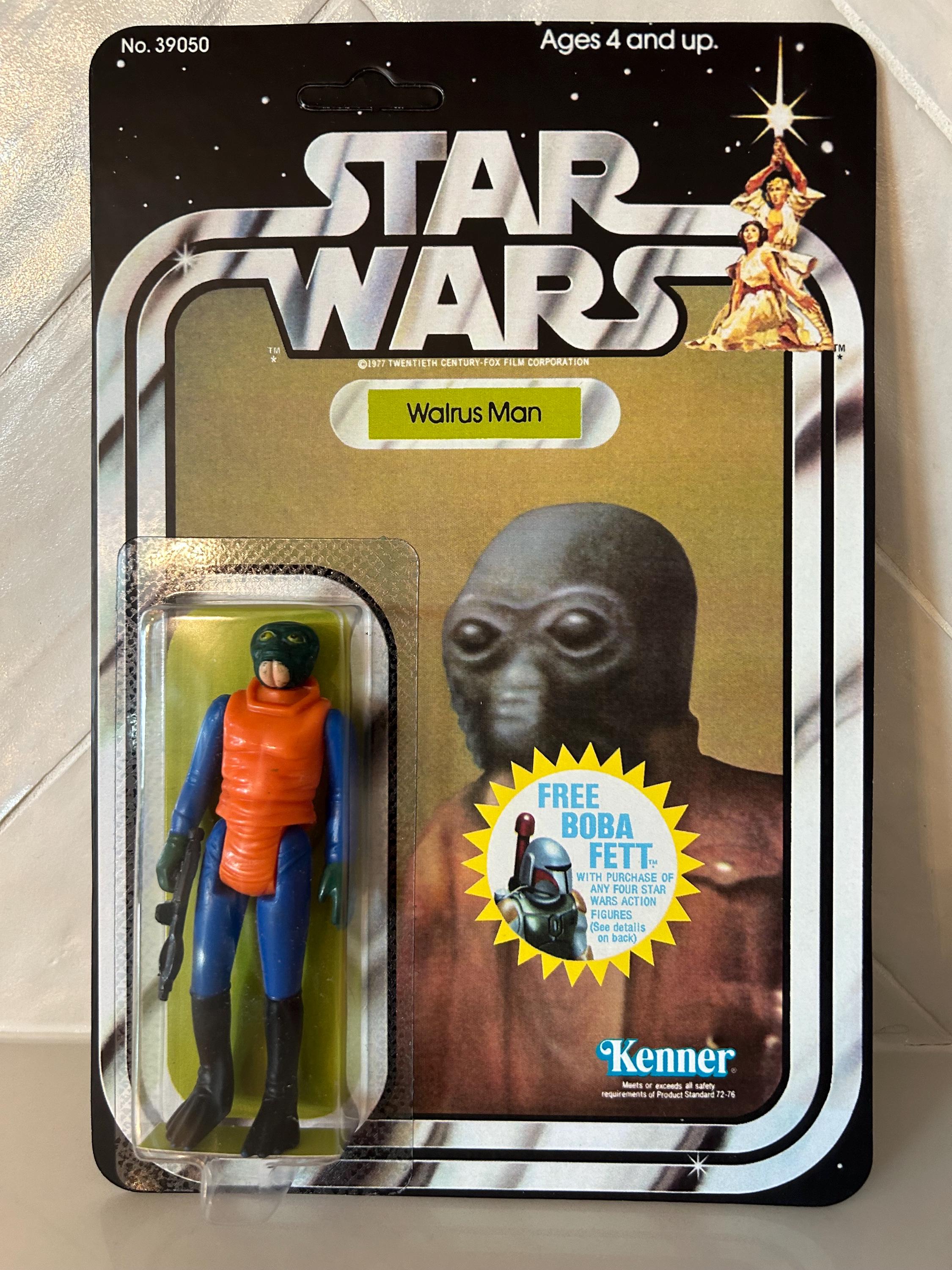 新品 デッドストック スター・ウォーズフィギュア PONDA BABA Custom Star Wars Original Vintage 1978 Walrus Man Ponda Baba on
