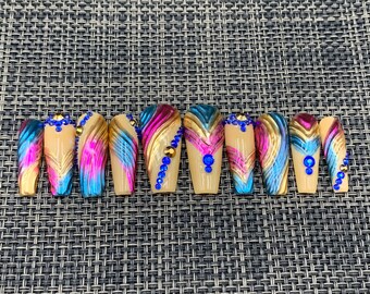 Holographic Press On Nails - C80