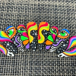 Psychedelic Press On Nails - C77