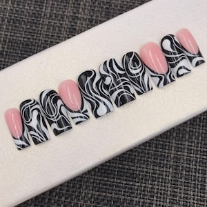 Y2K nails/Press On Nails | Luxury Nails | Fake Nails | Glue On Nails|Coffin Nails | Acrylic Nails | Long Fake Nails - C229