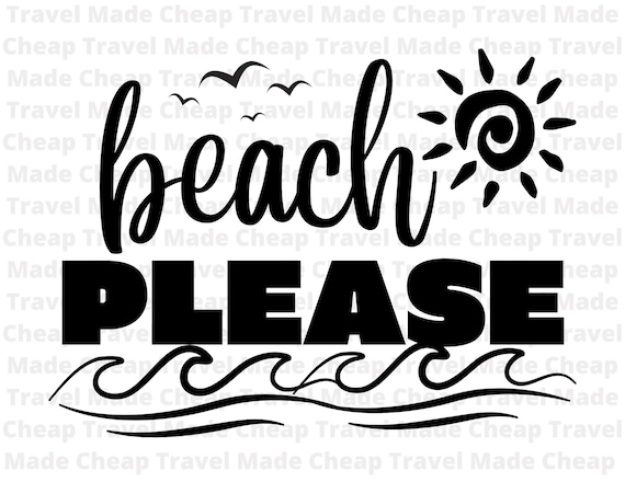 Beach Please SVG Cut File Cricut File Instant Download - Etsy