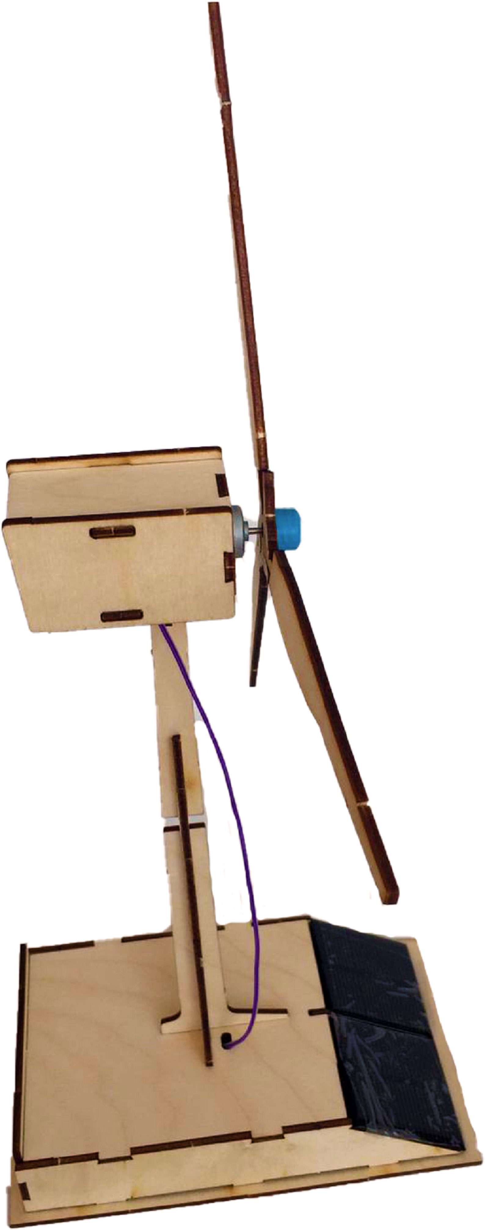 DIY Wooden Toys, 3D Solar WIND TURBINE Laser Cut, Model Kit, Puzzle