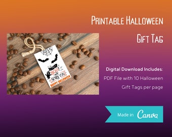 Halloween Gift Tags - Download PDF and Print at Home!