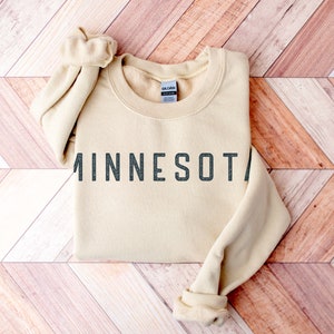 Distressed Minnesota Crewneck Sweatshirt