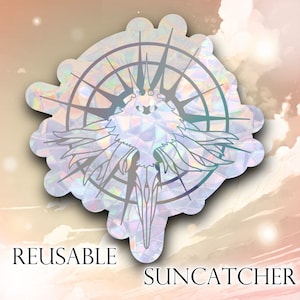 The Radiance Hollow Knight Suncatcher - Vinyl Rainbow Suncatcher per Windows