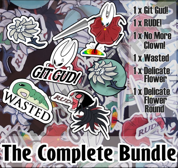 Hollow Knight Hornet Git Gud Sticker 