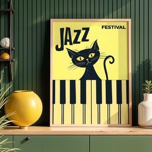 Jazz Wall Art Print | Retro Jazz Poster for Music Lovers | Jazz Music Wall Art | New Orleans Jazz Gift | Musician Art Print | Jazz Decor
