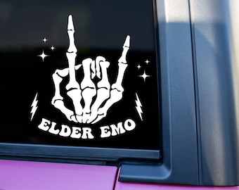 Elder Emo | It Was Never a Phase| Emo Music | Emo | Punk Rock | Car Decal | Car Vinyl | Vinyl | Decal |