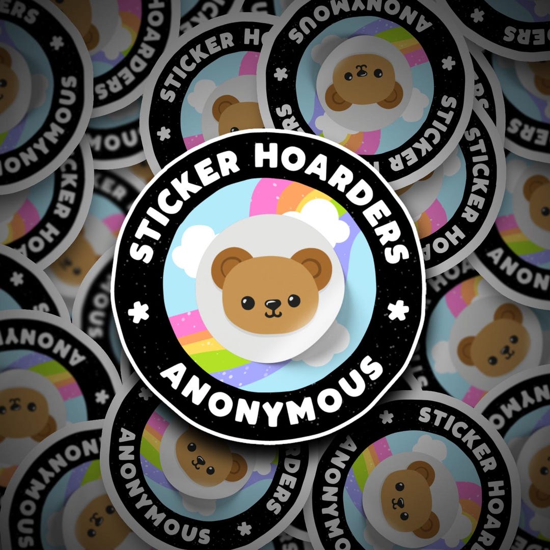 Sticker For Hoarding Sticker Hoarders Anonymous Sticker Vinyl Sticker: Planner Stickers ...
