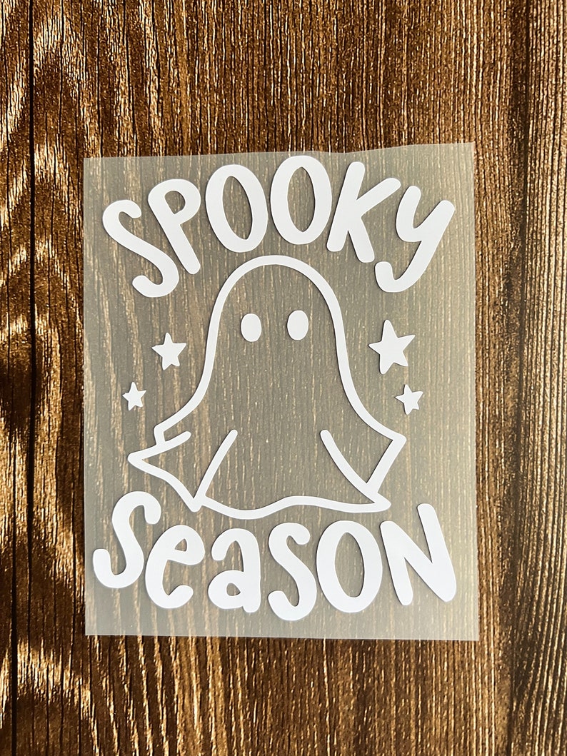 Ghost Decal Ghost Vinyl Spooky Decal Halloween Decal Etsy