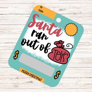 Titular de Navidad, Dinero de Papá Noel, Regalo de Navidad, Tarjeta de Dinero de Navidad, Navidad, Titular de Tarjeta de Regalo, Tarjeta de Efectivo, Rollo de Dinero