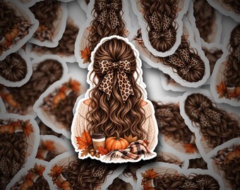 Fall Girl Sticker | Fall Sticker | Fall Babe Decal | Halloween Vinyl | Fall | Fall Babe | Babe