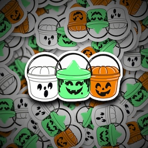 Trick or Treat Sticker| McDonalds Halloween Bucket| Pumpkin | Witch | Ghost | Halloween | Sticker | Die Cut Sticker