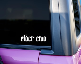 Elder Emo | It Was Never a Phase| Emo Music | Emo | Punk Rock | Car Decal | Car Vinyl | Vinyl | Decal |
