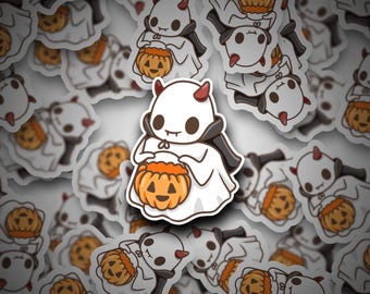 Devil Ghost Sticker | Spooky Sticker | Spooky Babe Decal | Halloween Vinyl | Halloween | Spooky Babe | Babe