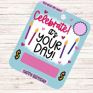 Happy Birthday Money Holder, Birthday Money Card, Happy Birthday, Gift Card Holder, Cash Card, Money Roll Up
