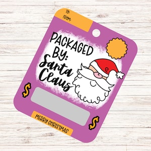 Titular de Navidad, Dinero de Papá Noel, Regalo de Navidad, Tarjeta de Dinero de Navidad, Navidad, Titular de Tarjeta de Regalo, Tarjeta de Efectivo, Rollo de Dinero
