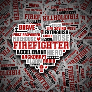 Firefighter Sticker |Fireman Sticker| Firefighter Decal | Vinyl | Vinyl Decal | Stickers | Fireman Sticker | Firefighter | Fireman