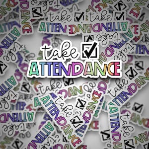 Take Attendance Sticker | Check Mark Sticker | Teacher Decal | Teach Sticker | Vinyl | Vinyl Decal | Stickers | Teacher