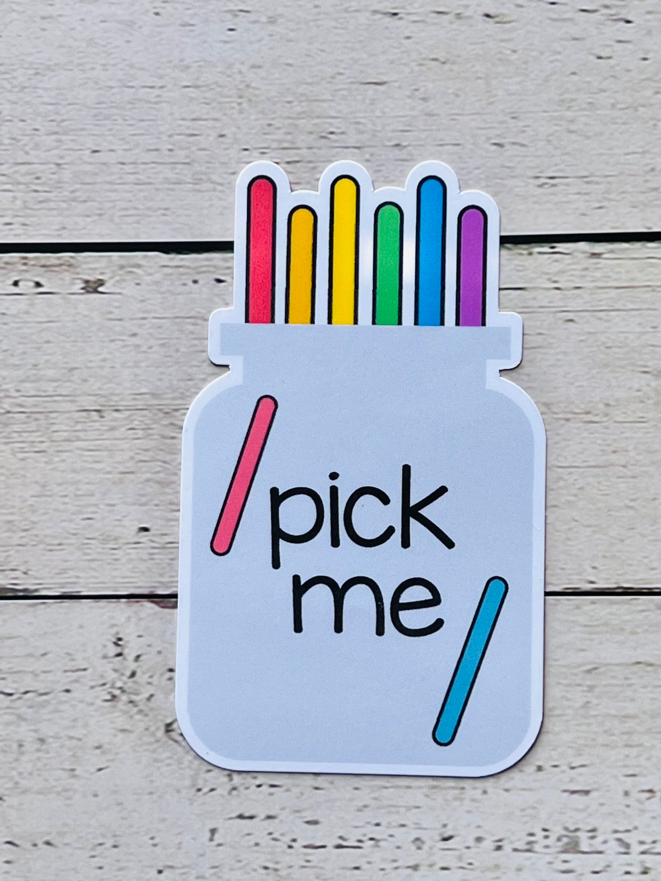 Pick Me Popsicle Stick Label Labels Back to School - Etsy