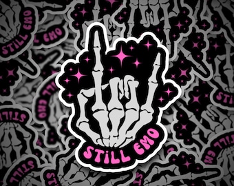 Still Emo Sticker | It Was Never a Phase| Emo Music | Emo | Punk Rock | Rock On | Sticker | Die Cut Sticker