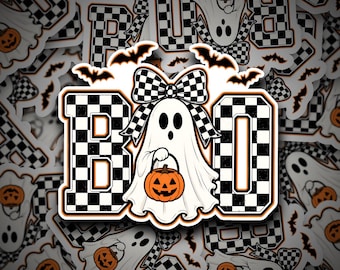 BOO Ghost Sticker | Spooky Sticker | Spooky Babe Decal | Halloween Vinyl | Halloween | Spooky Babe | Babe