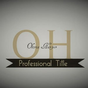 Premade Logo Design, Minimal Logo design with text