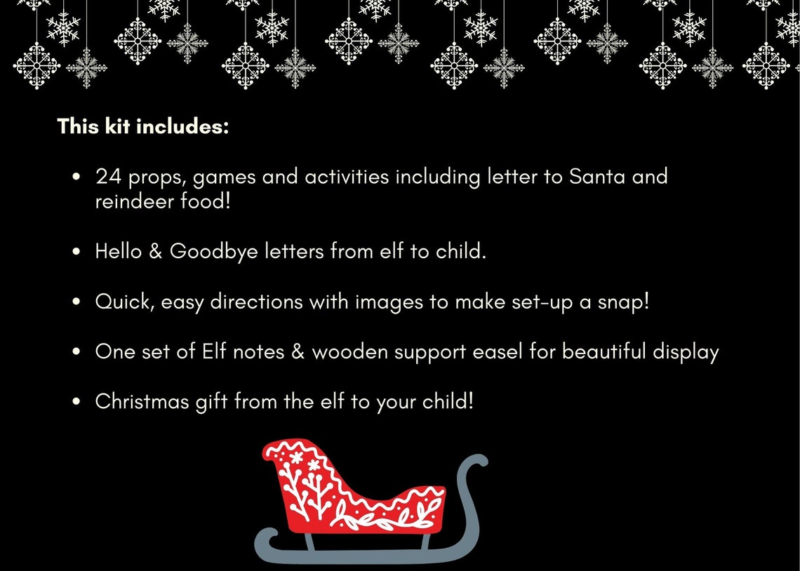 2022 Elf Prop & Activity Kit - Etsy