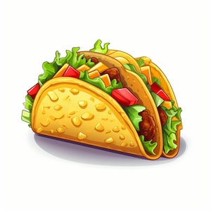 Taco Clipart 20 High Quality JPGs Digital Download Card Making Digital Paper Craft